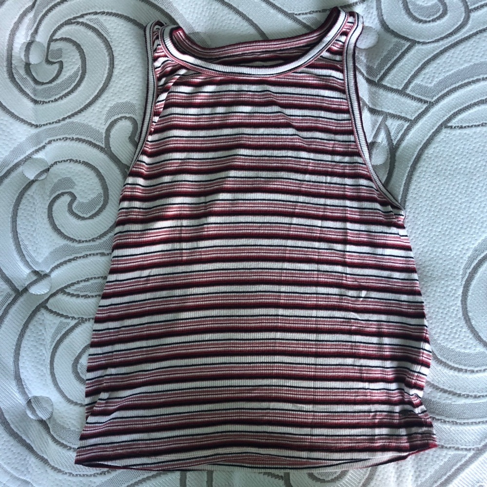 Red striped tank top
